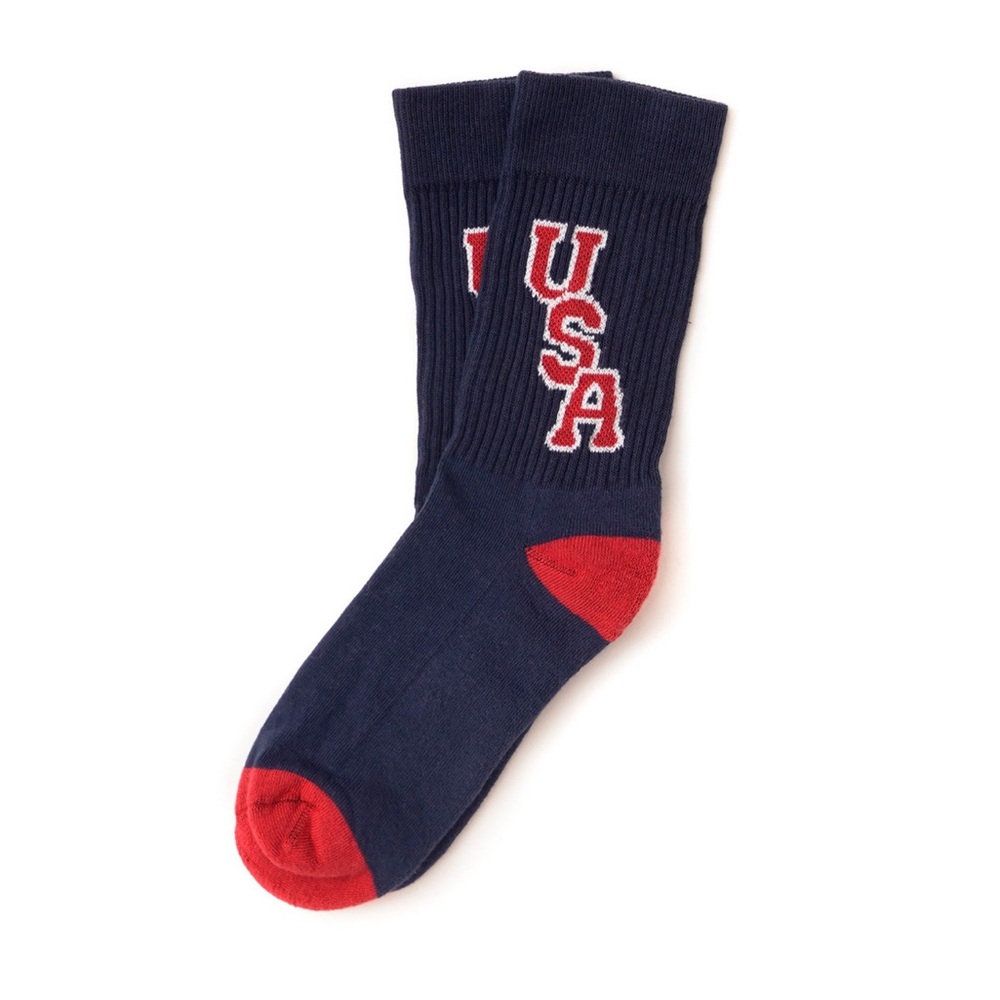 AMERICAN TRENCH USA 1968 OLYMPICS INSPIRED SOCKS NAVY OS UNISEX NWT